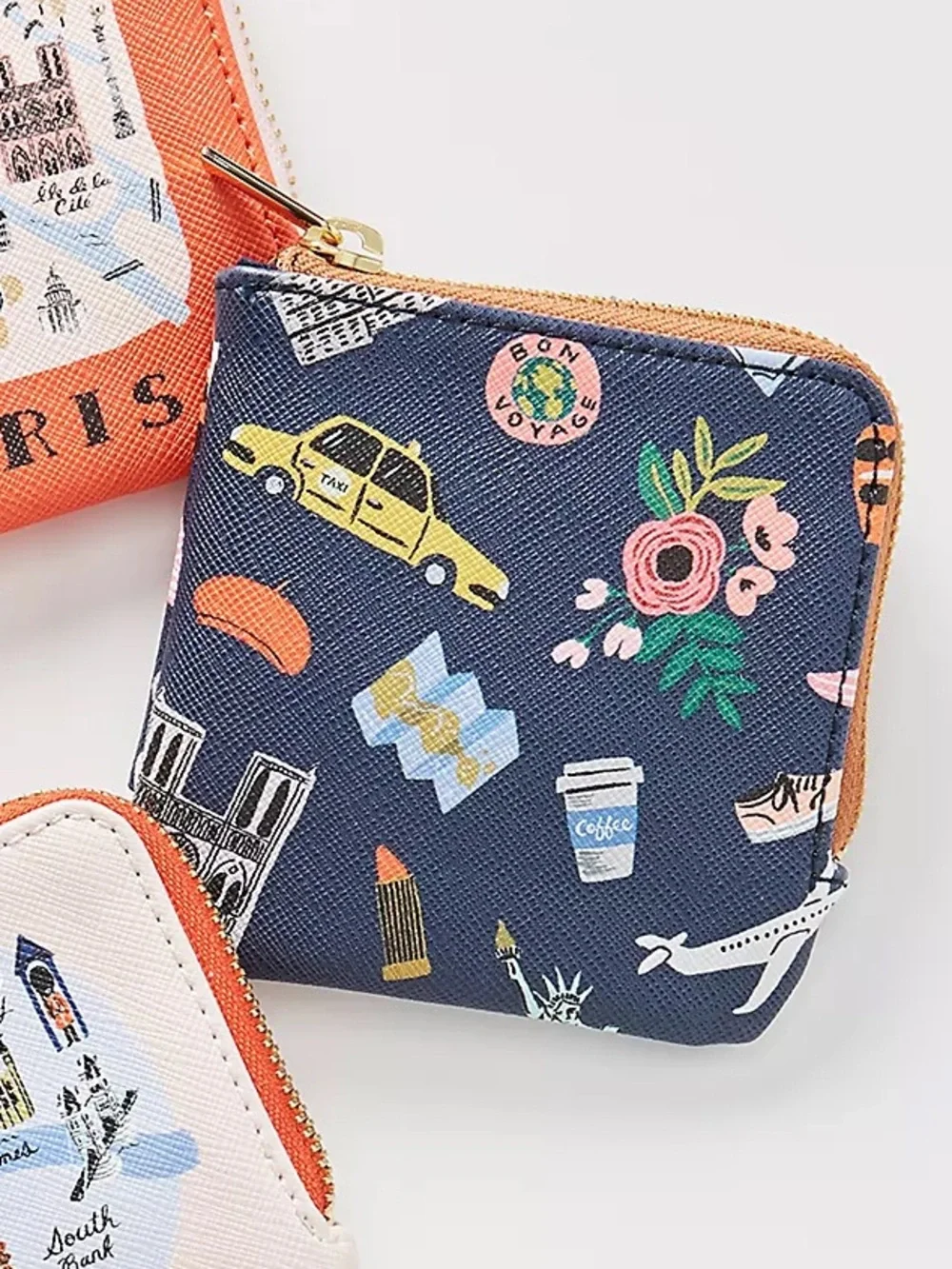Anthropologie Travel Icons Coin Pouch